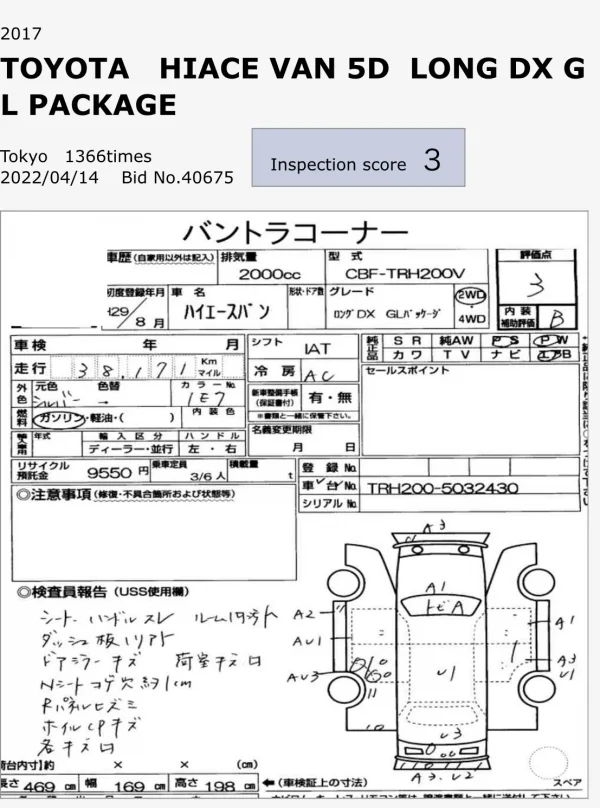 Auction sheet